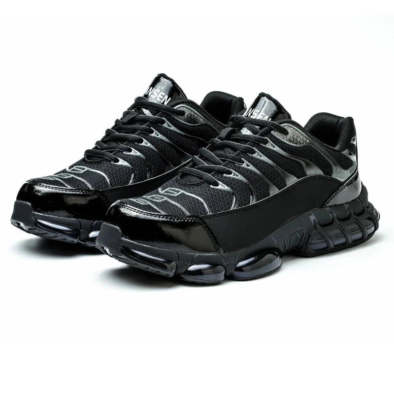 Men’s Steel Toe Safety Shoes Puncture Resistant Slip Resistant Work Sneakers