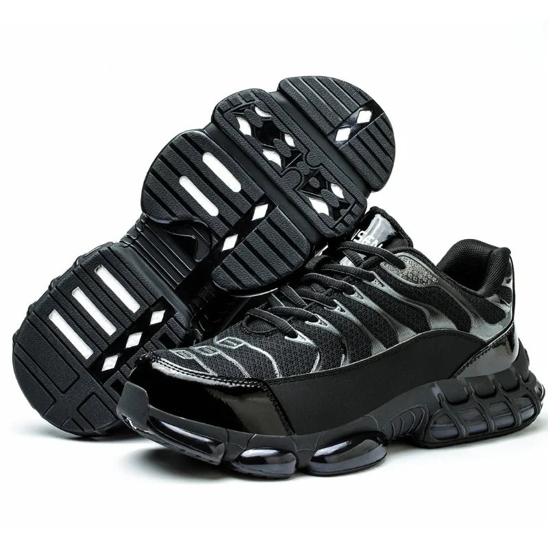 Men’s Steel Toe Safety Shoes Puncture Resistant Slip Resistant Work Sneakers