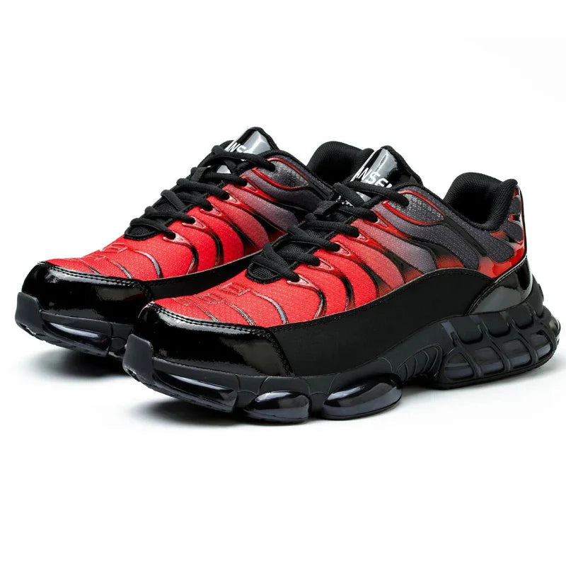Men’s Steel Toe Safety Shoes Puncture Resistant Slip Resistant Work Sneakers