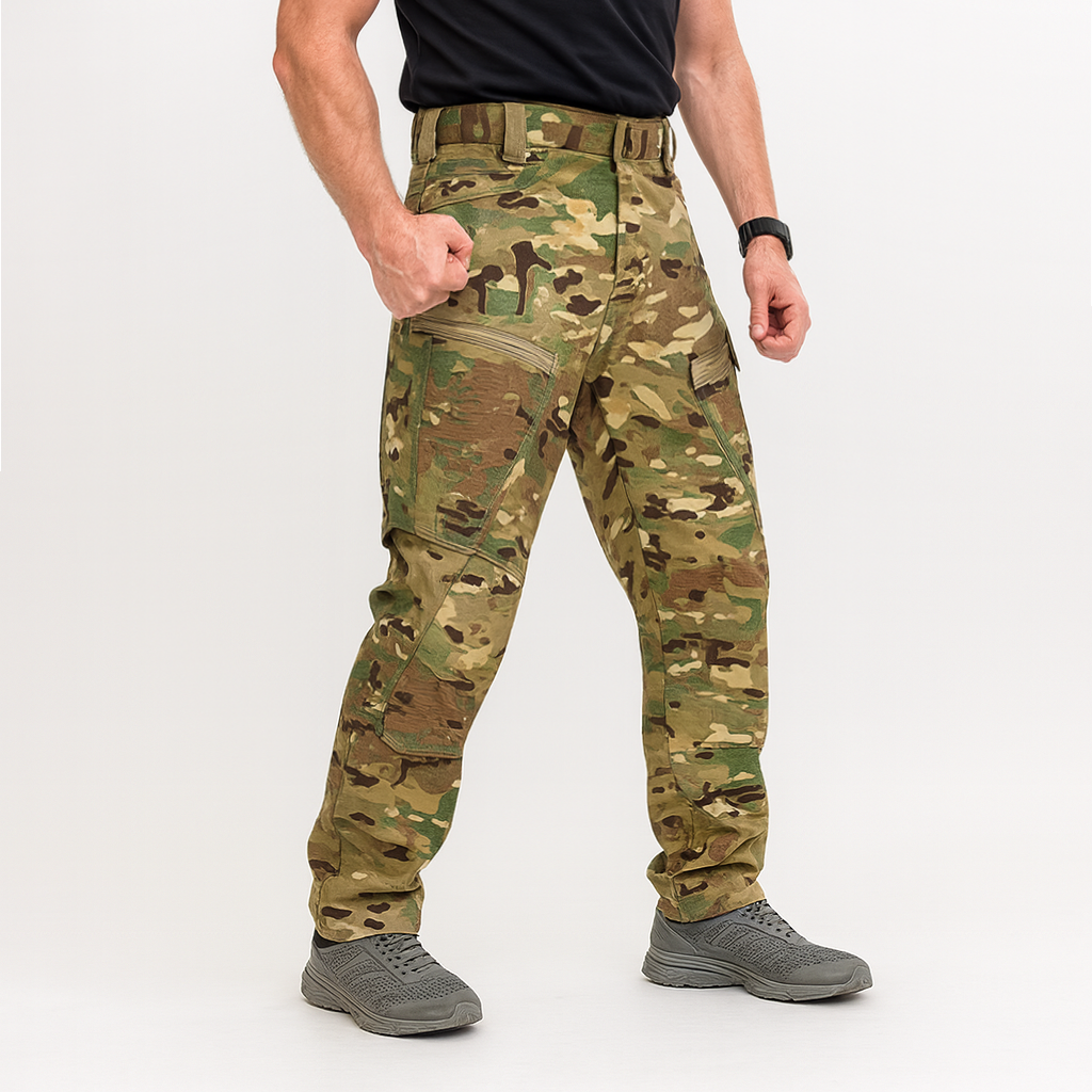 Men’s Tactical Cargo Pants Outdoor Camouflage Work Hiking Trousers