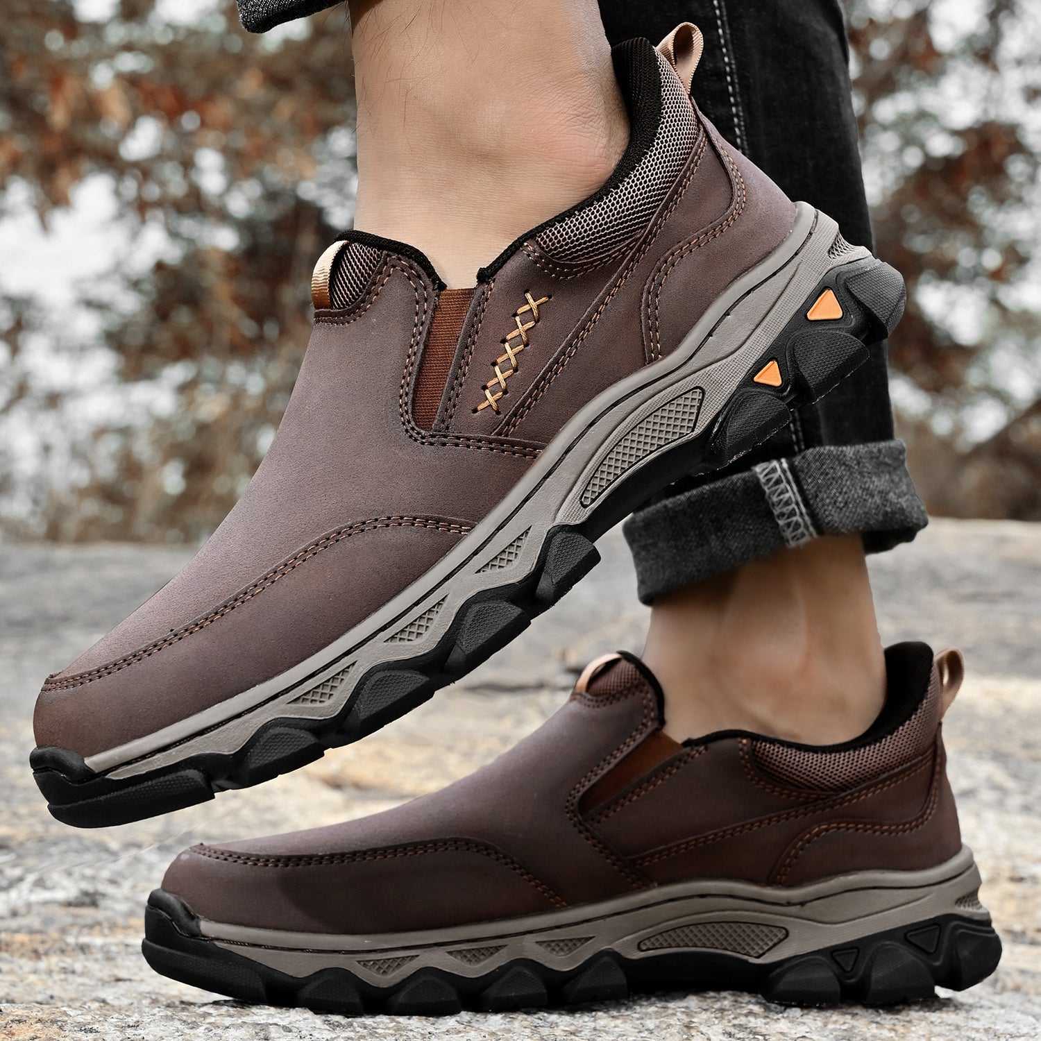Men's Orthopedic Casual Slip-On Walking Shoes