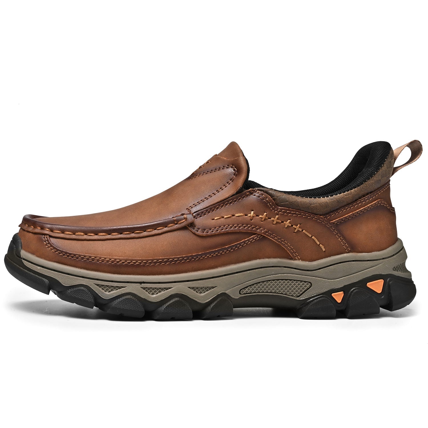 Men's Orthopedic Casual Slip-On Leather Walking Shoes