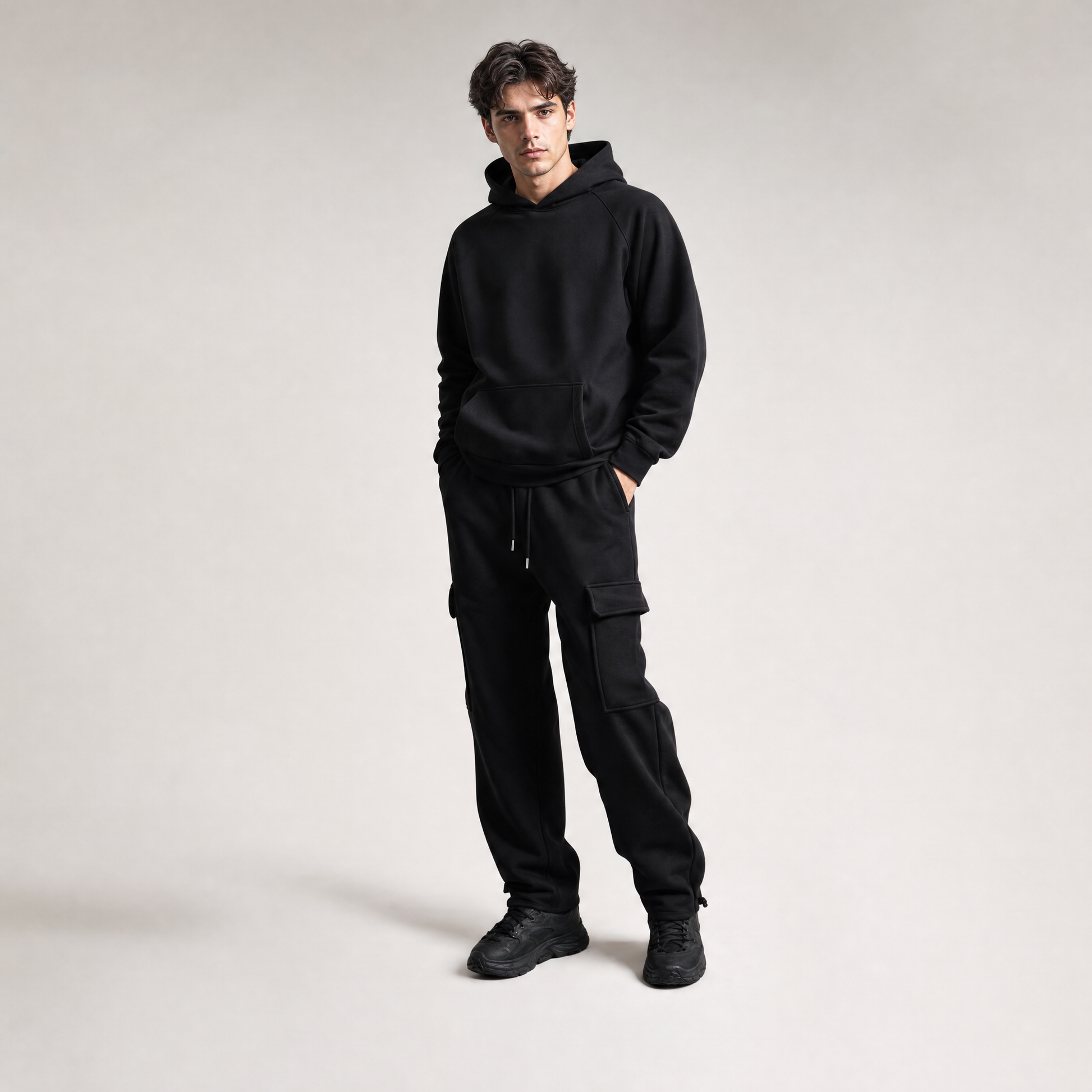 Men’s Casual Cargo Pants Relaxed Fit Multi Pocket Everyday Trousers