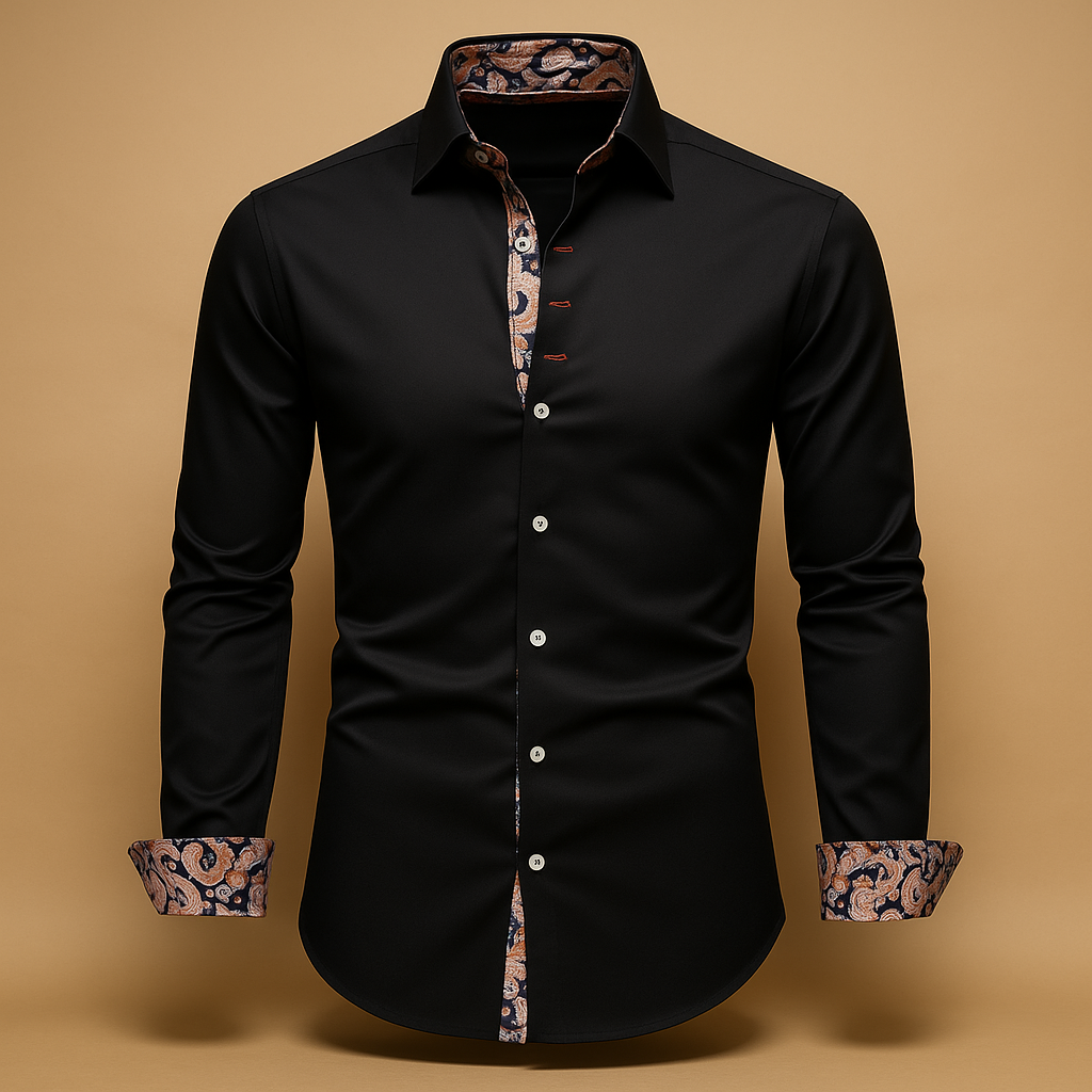 Bram | Modern classic long-sleeve shirt for men - Solorfit