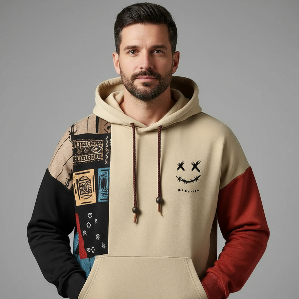 Men’s Riot Contrast Hoodie – Casual Streetwear Sweater - Solorfit