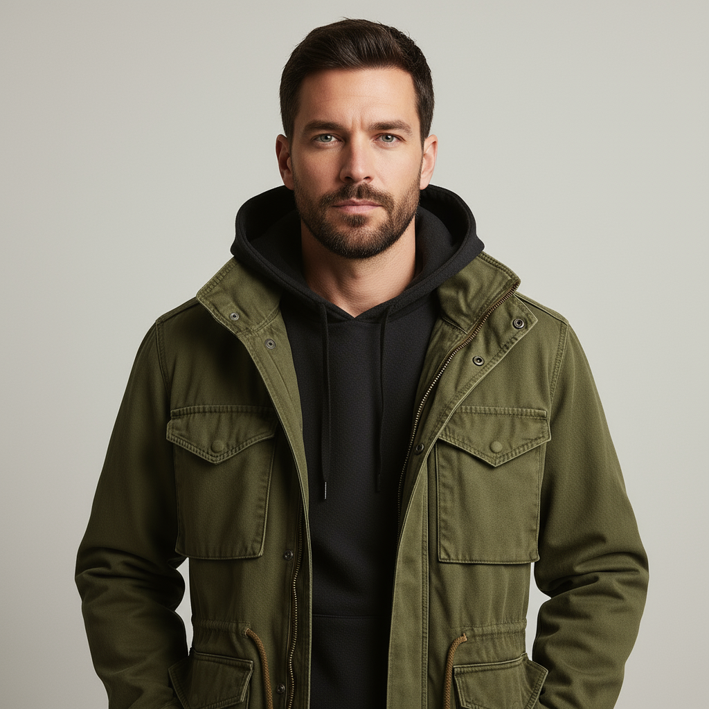 Heritage Field Jacket – Men’s Classic Military Style Coat with Timeless Design