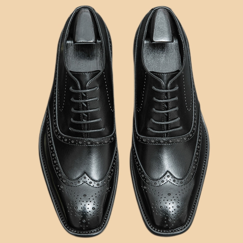 Red Bottoms Sole Leather Oxford Dress Shoes For Men