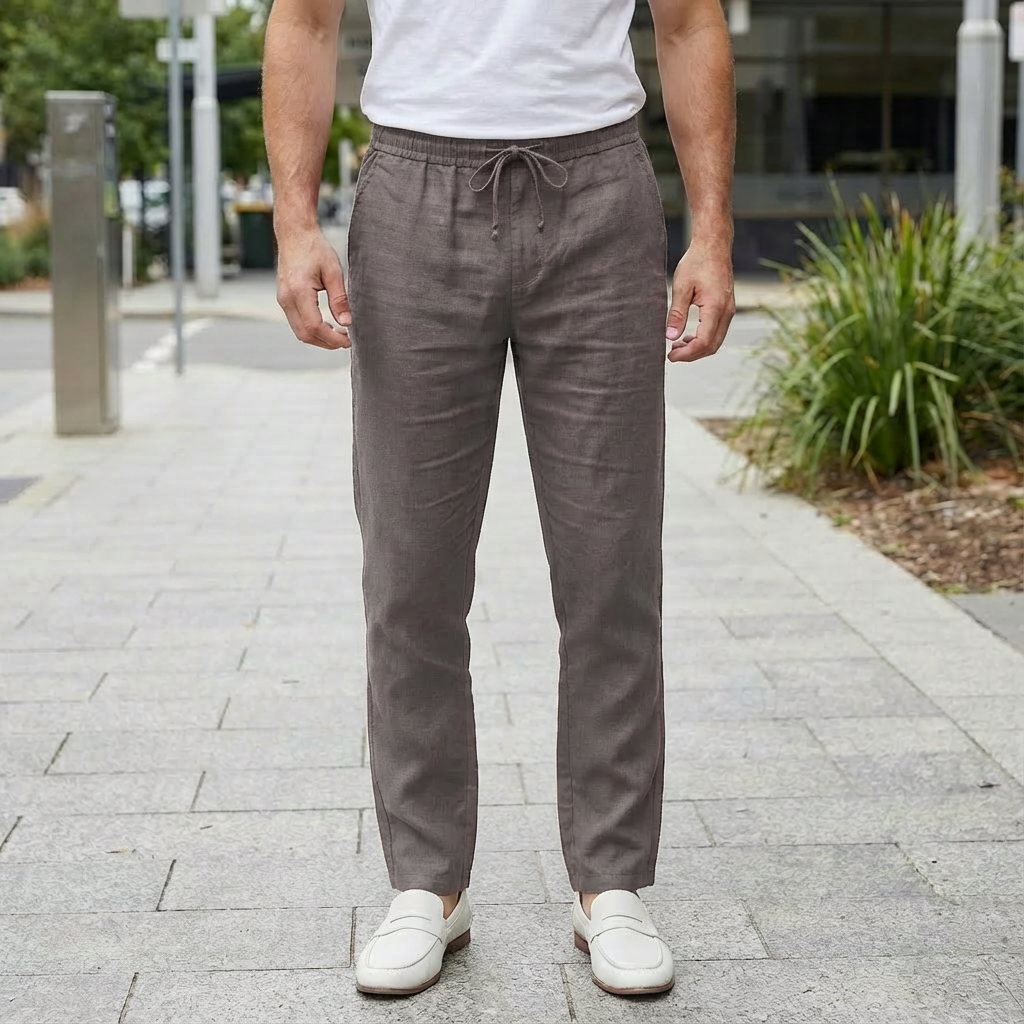 Harrison | Lightweight Linen Men’s Trouser for Spring/Summer Wear