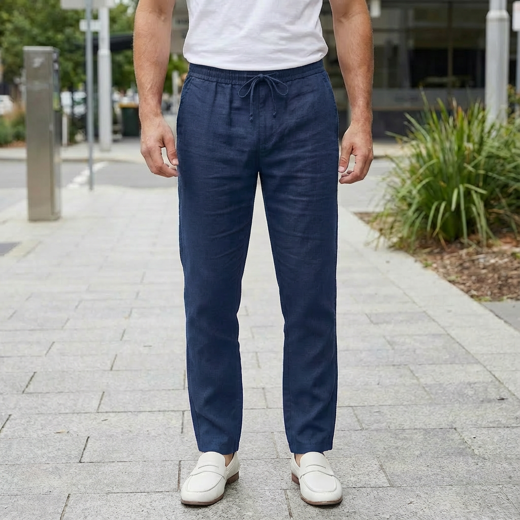 Harrison | Lightweight Linen Men’s Trouser for Spring/Summer Wear