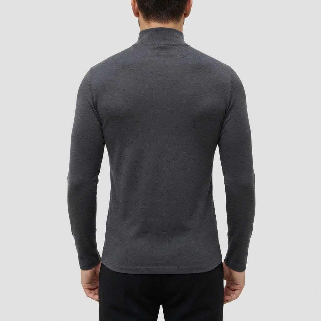 Men’s Turtleneck Shirt Long Sleeve Slim Fit Casual Top