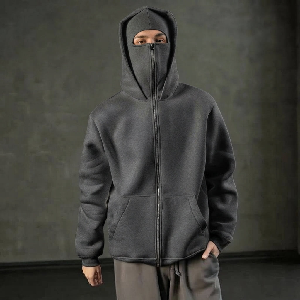 Men’s Full Zip Hoodie Casual Hooded Sweatshirt Jacket