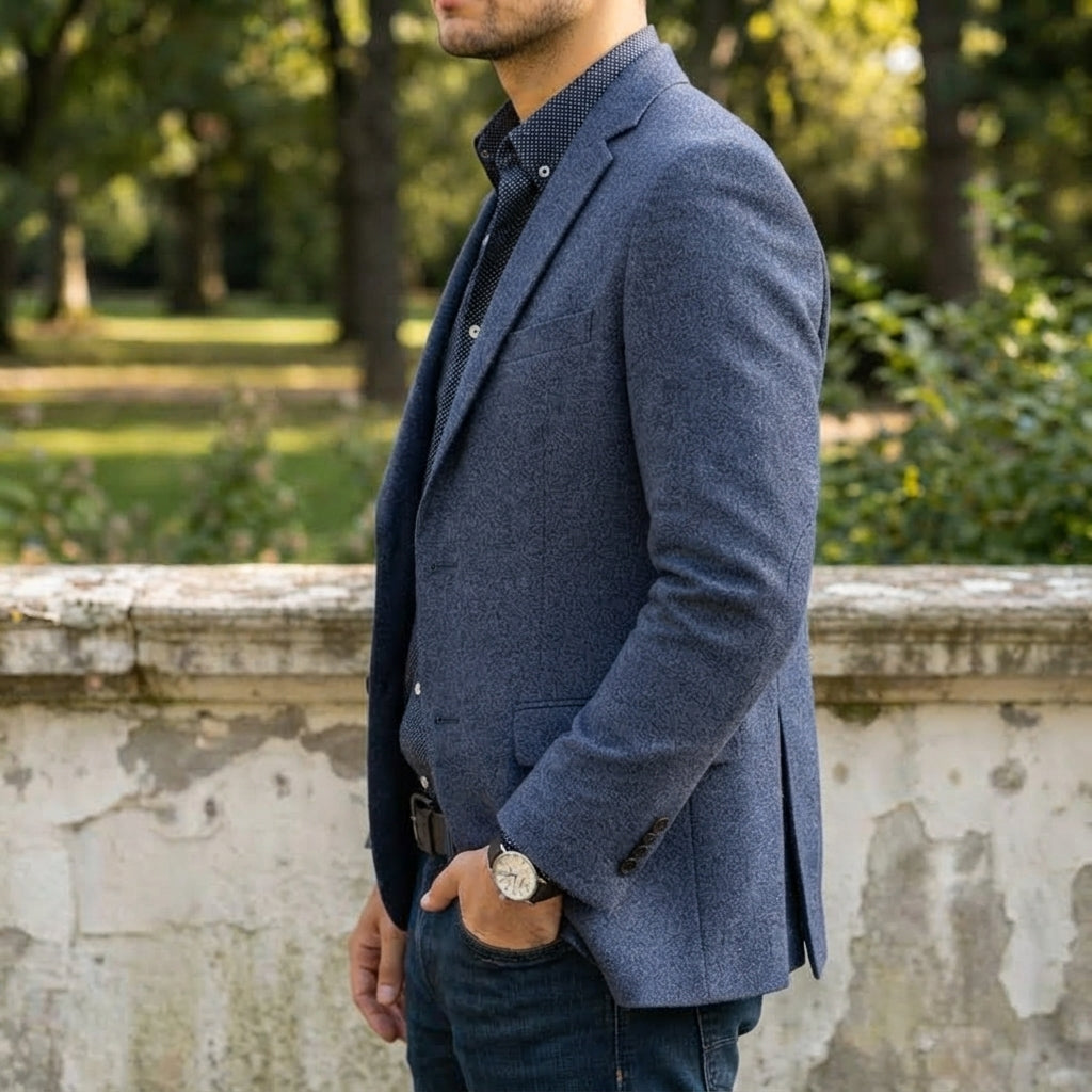 Men’s Casual Blazer Jacket Button Front Business Outerwear