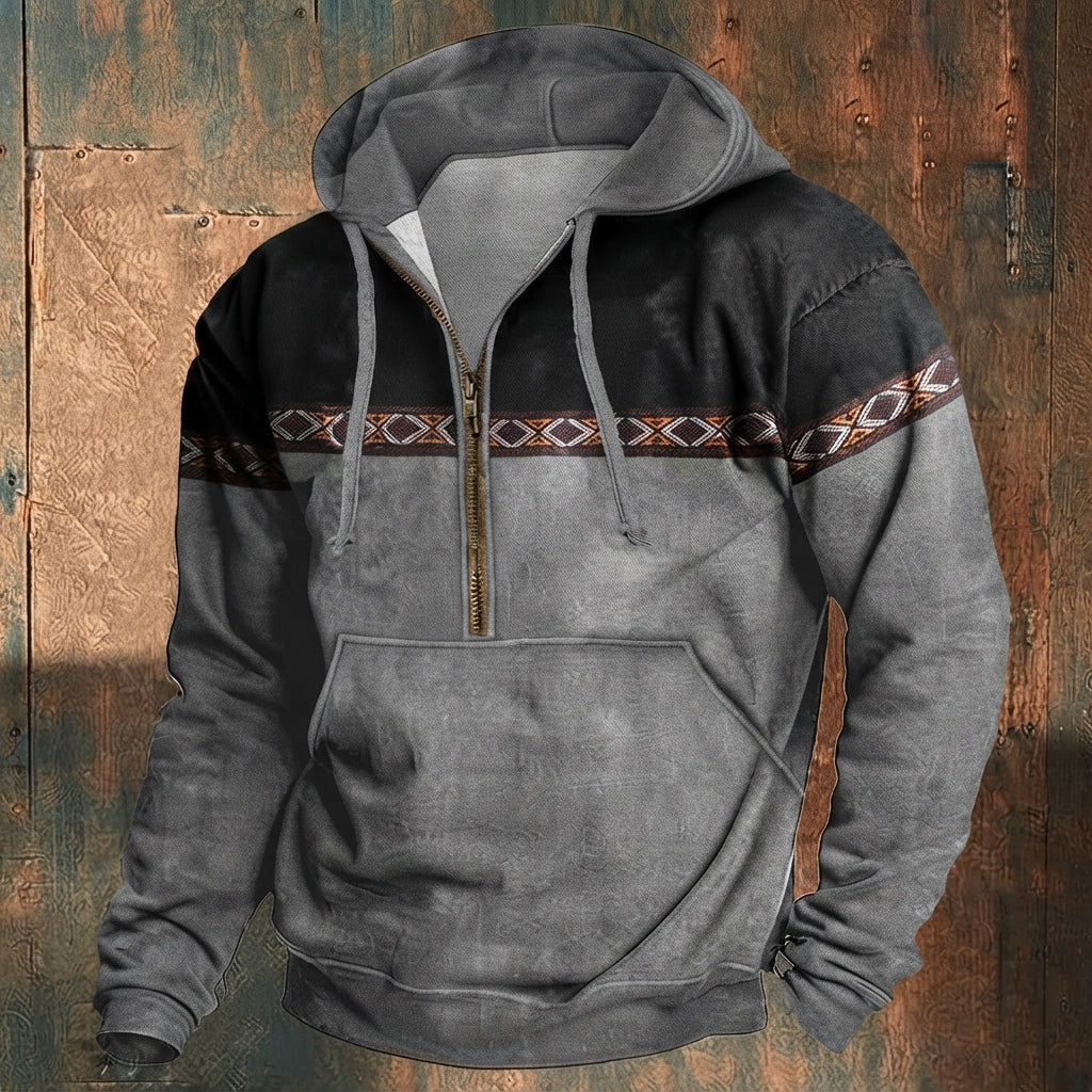 Men’s Hoodie Zip Casual Pullover Outdoor Streetwear Top
