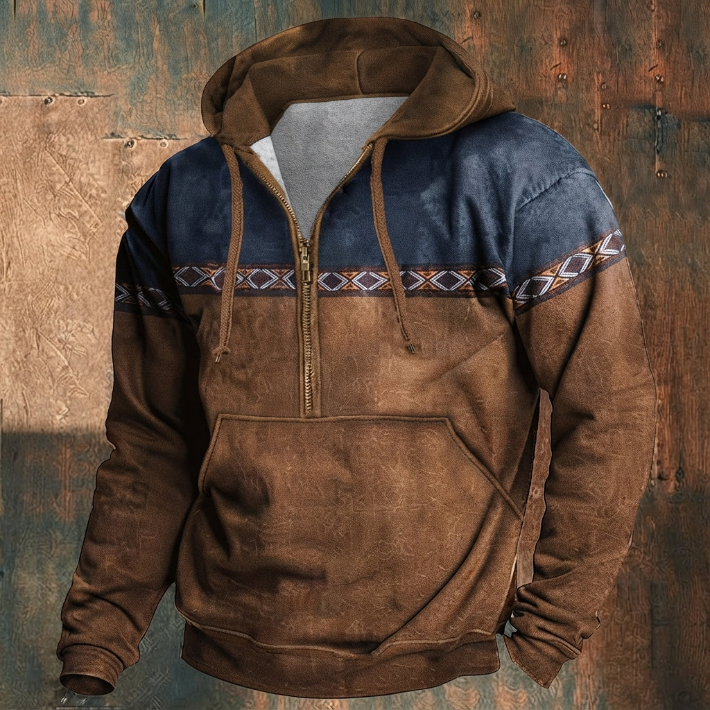 Men’s Hoodie Zip Casual Pullover Outdoor Streetwear Top