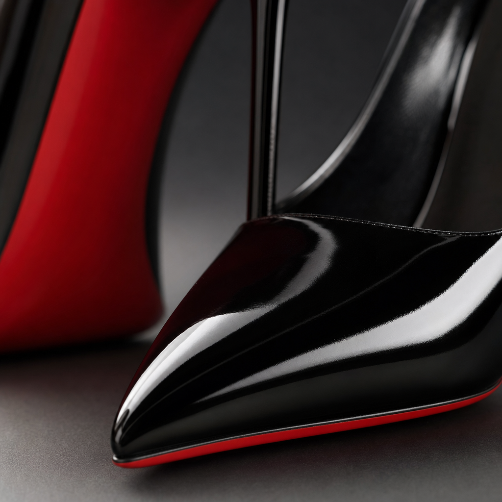Leather High Heel Red Bottoms Stiletto Pumps Women's 8-12CM