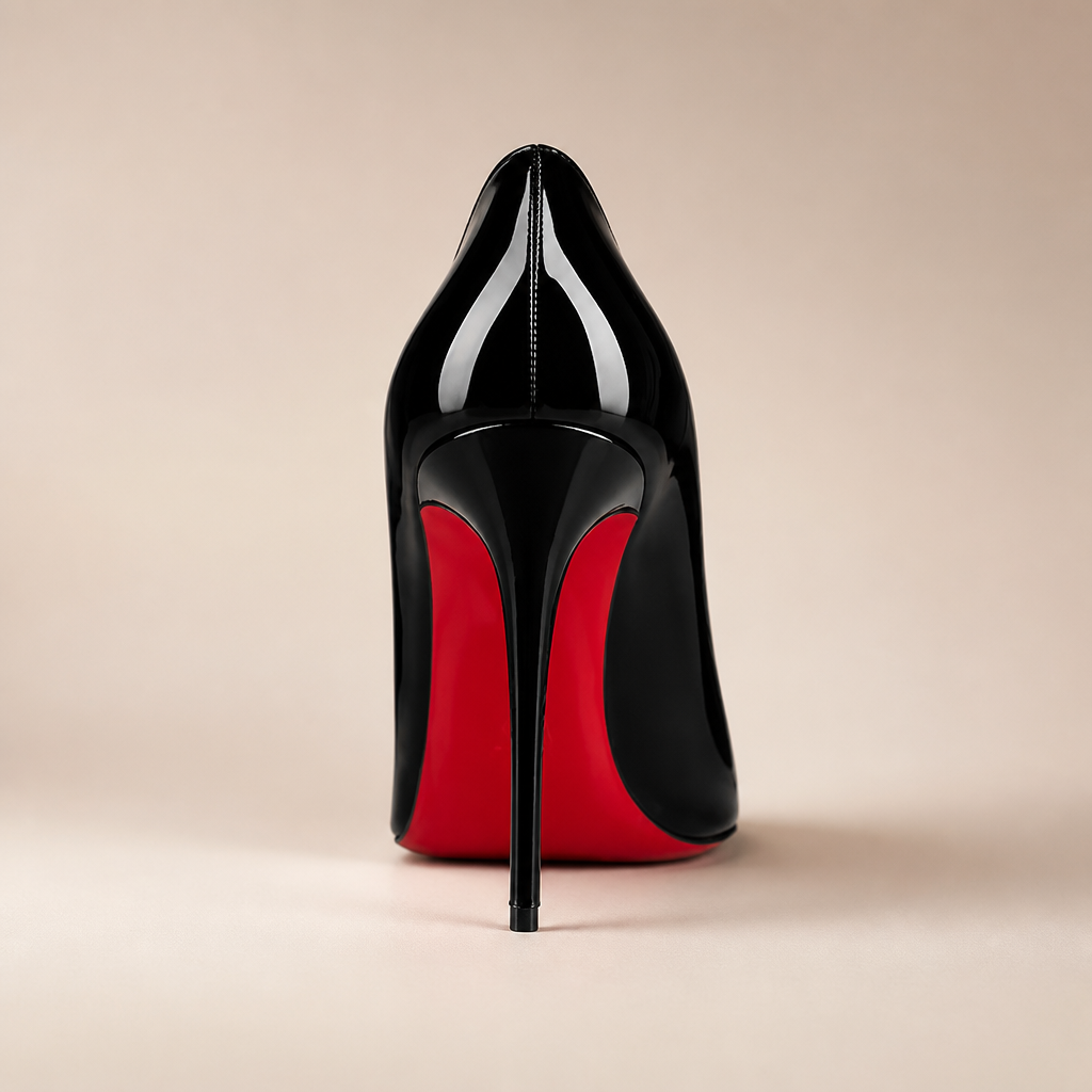 Leather High Heel Red Bottoms Stiletto Pumps Women's 8-12CM