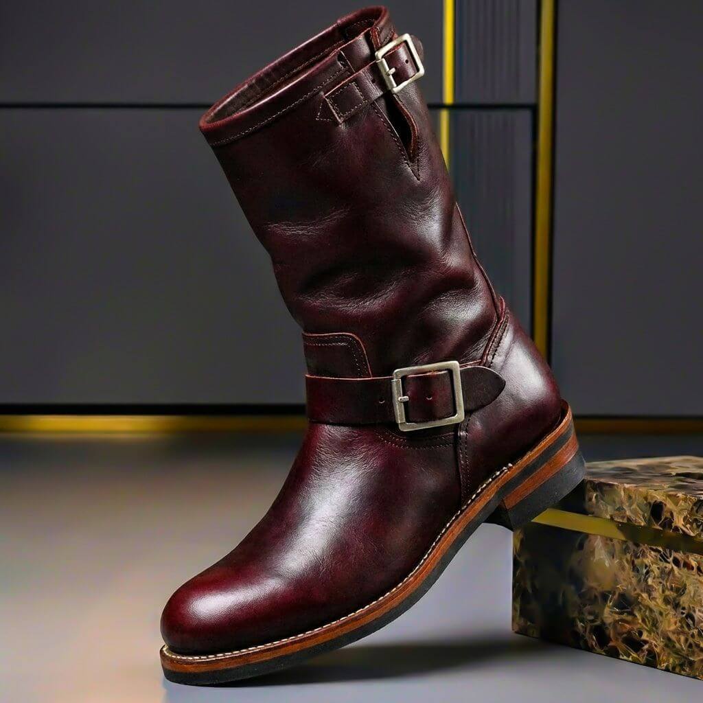 Men’s Western Boots Casual Mid Calf Boots Everyday Footwear