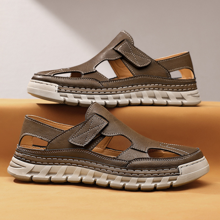 Men’s Closed Toe Sandals Casual Outdoor Walking Comfort Shoes