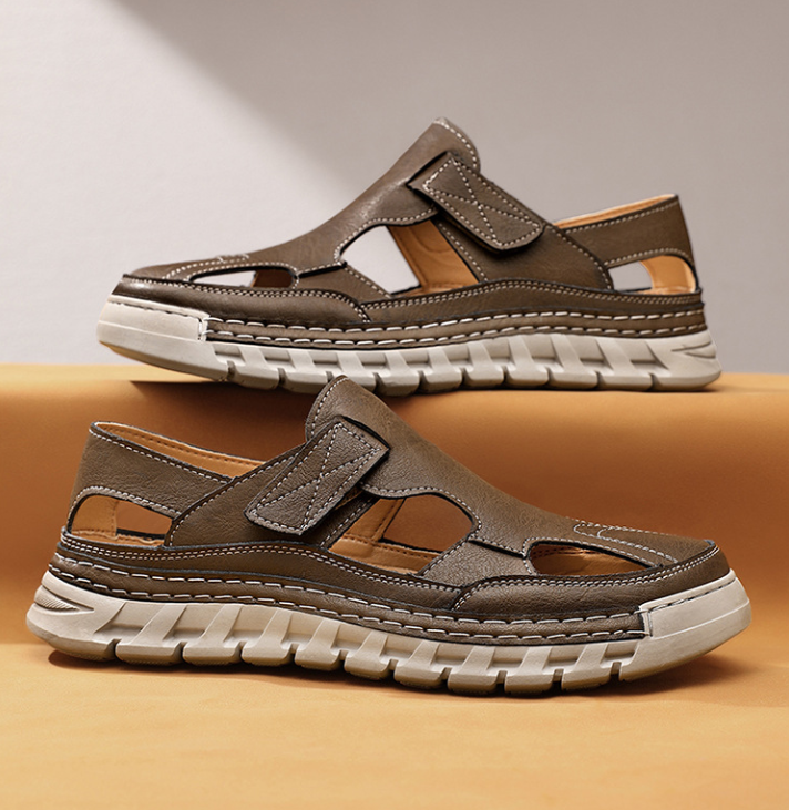 Men’s Closed Toe Sandals Casual Outdoor Walking Comfort Shoes