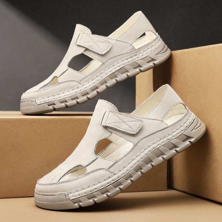 Men’s Closed Toe Sandals Casual Outdoor Walking Comfort Shoes