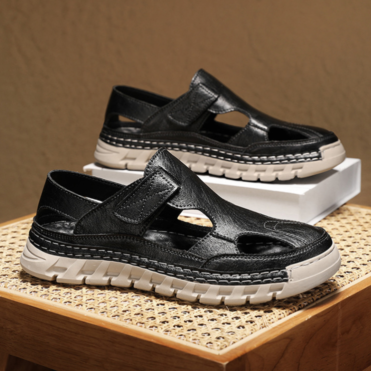 Men’s Closed Toe Sandals Casual Outdoor Walking Comfort Shoes