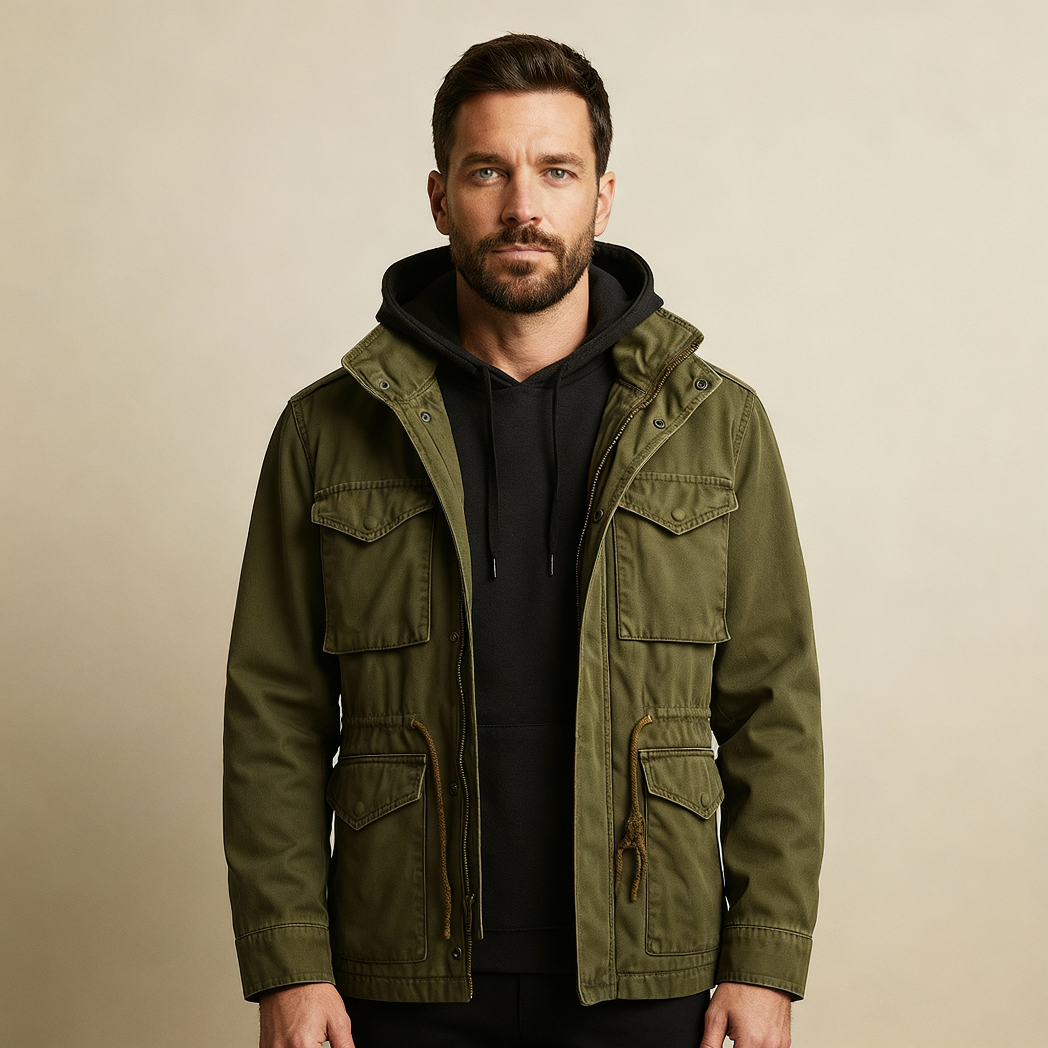 Heritage Field Jacket – Men’s Classic Military Style Coat with Timeless Design