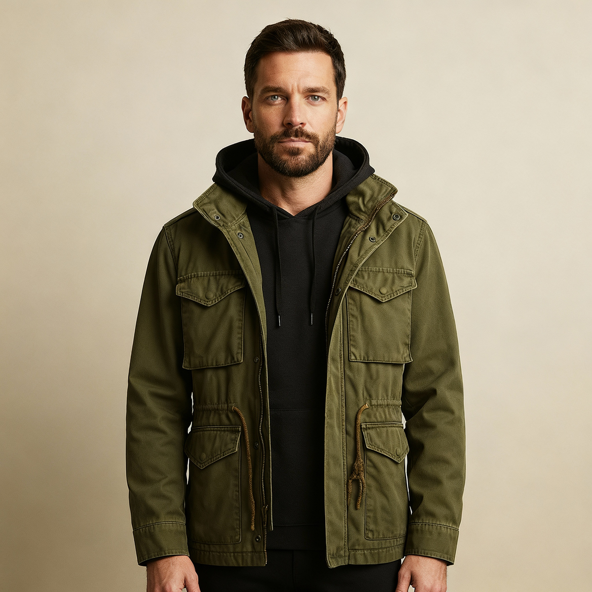 Heritage Field Jacket – Men’s Classic Military Style Coat with Timeless Design