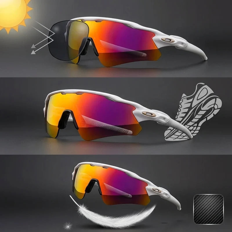 Sport Shield Sunglasses Polarized UV Protection Cycling Running Eyewear