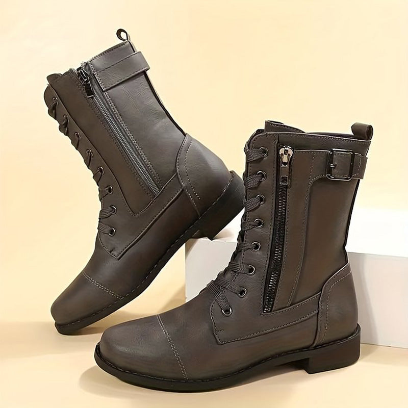Anna | Orthopedic booties with side zip - Solorfit