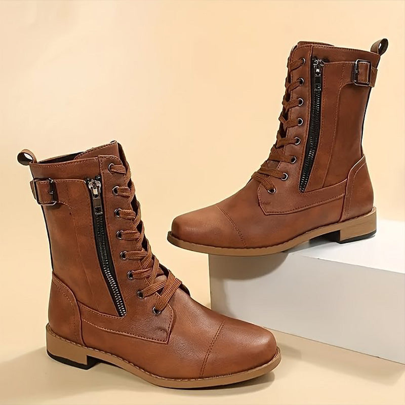 Anna | Orthopedic booties with side zip - Solorfit