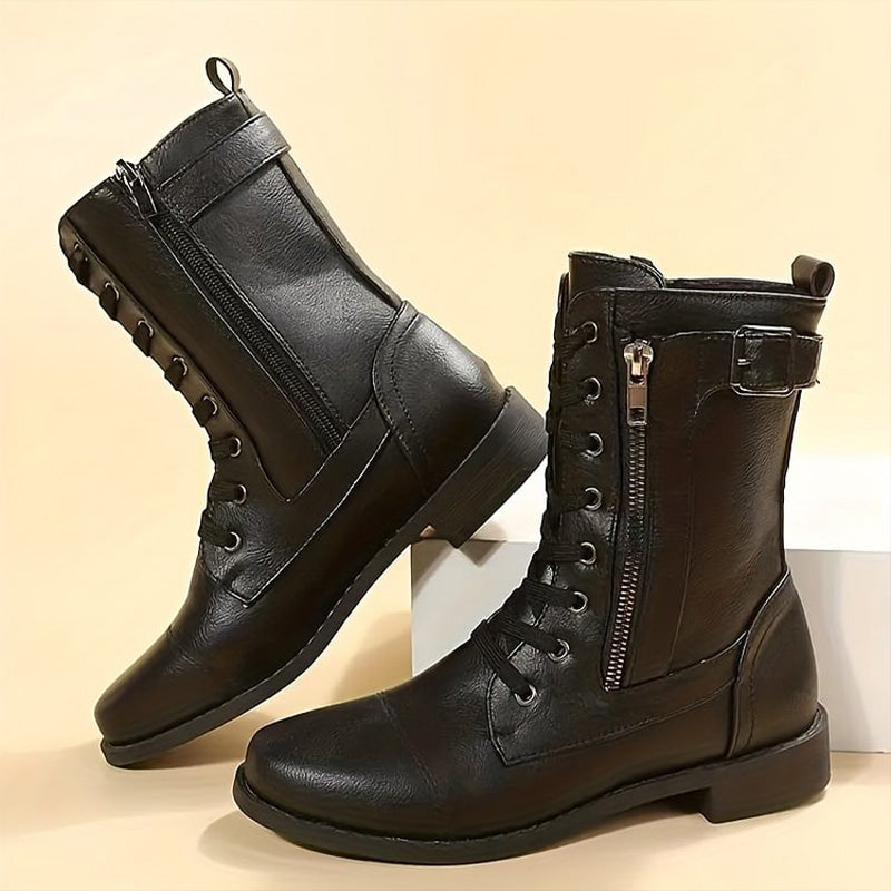 Anna | Orthopedic booties with side zip - Solorfit