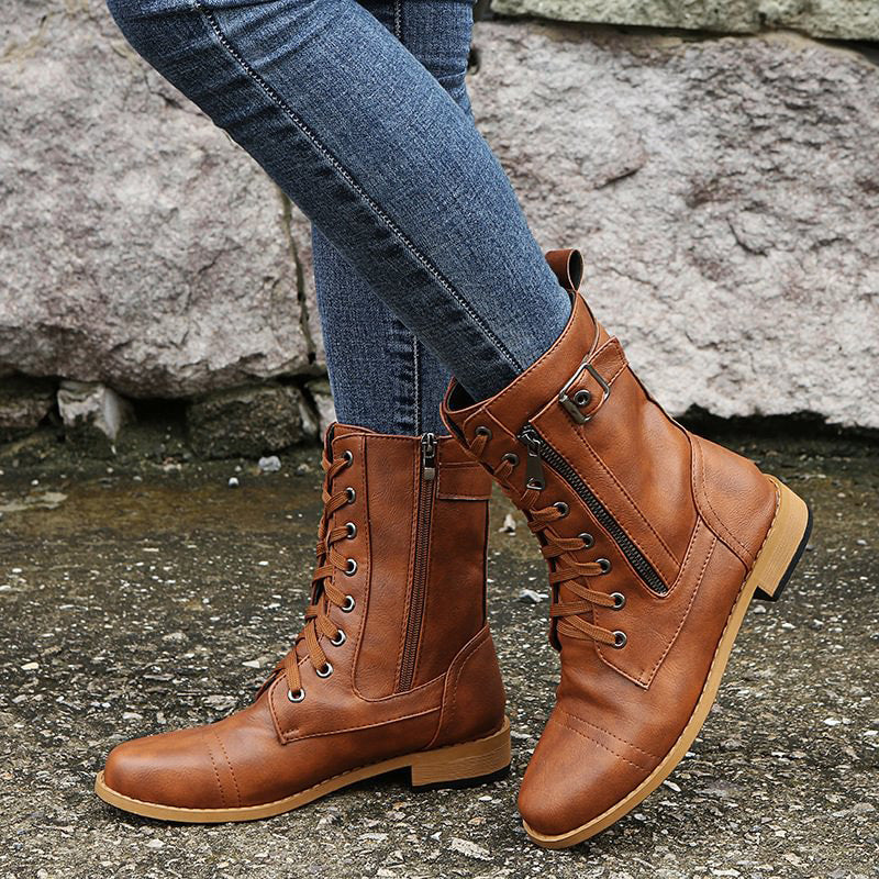 Anna | Orthopedic booties with side zip - Solorfit