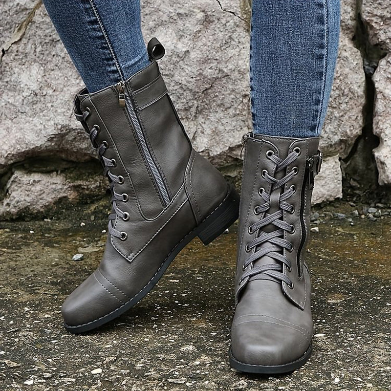 Anna | Orthopedic booties with side zip - Solorfit