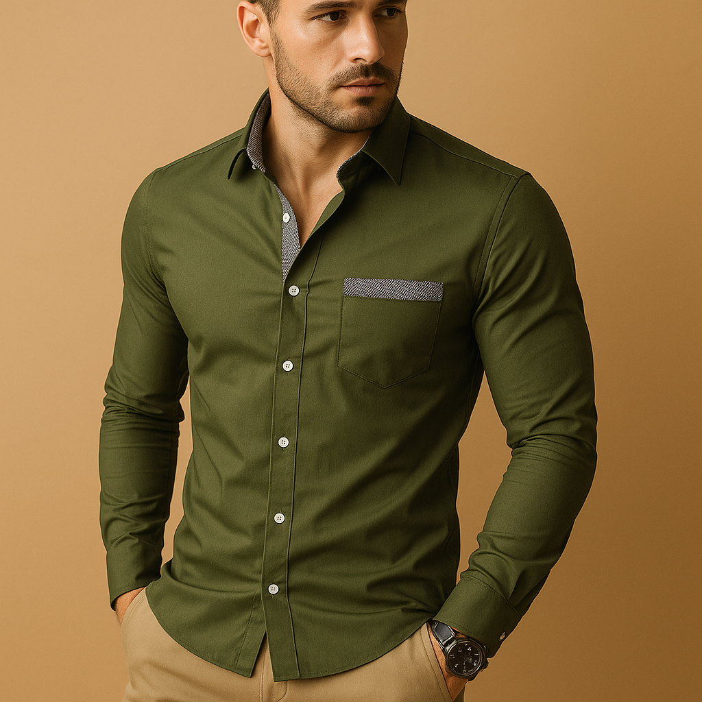 Stylish Slim Fit Men’s Shirt | Lars - Solorfit