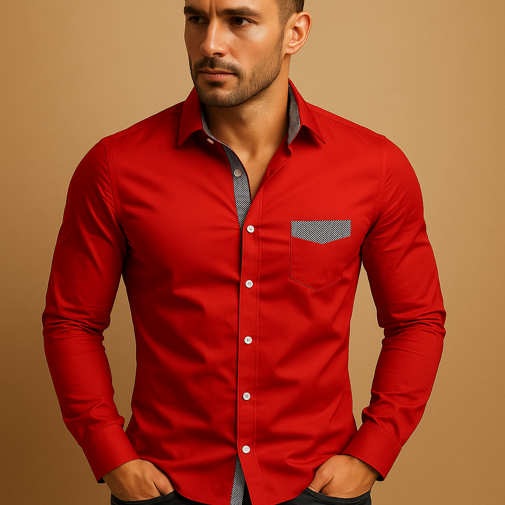 Stylish Slim Fit Men’s Shirt | Lars - Solorfit