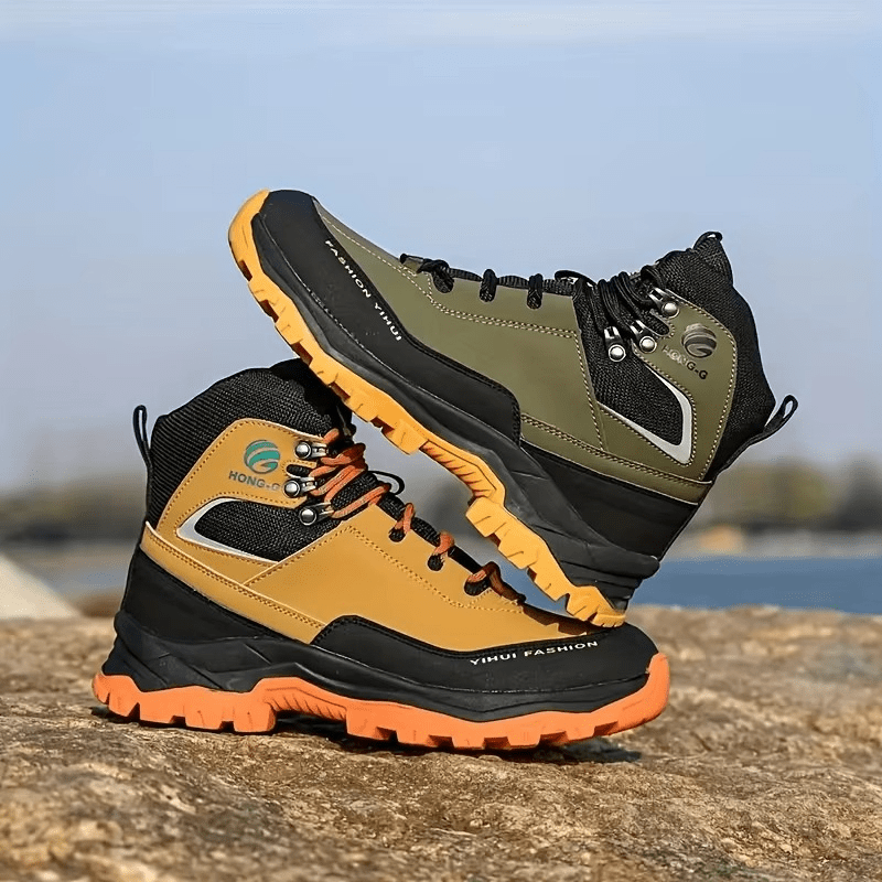 Men’s Waterproof Hiking Boots Outdoor Trekking Walking Ankle Boots