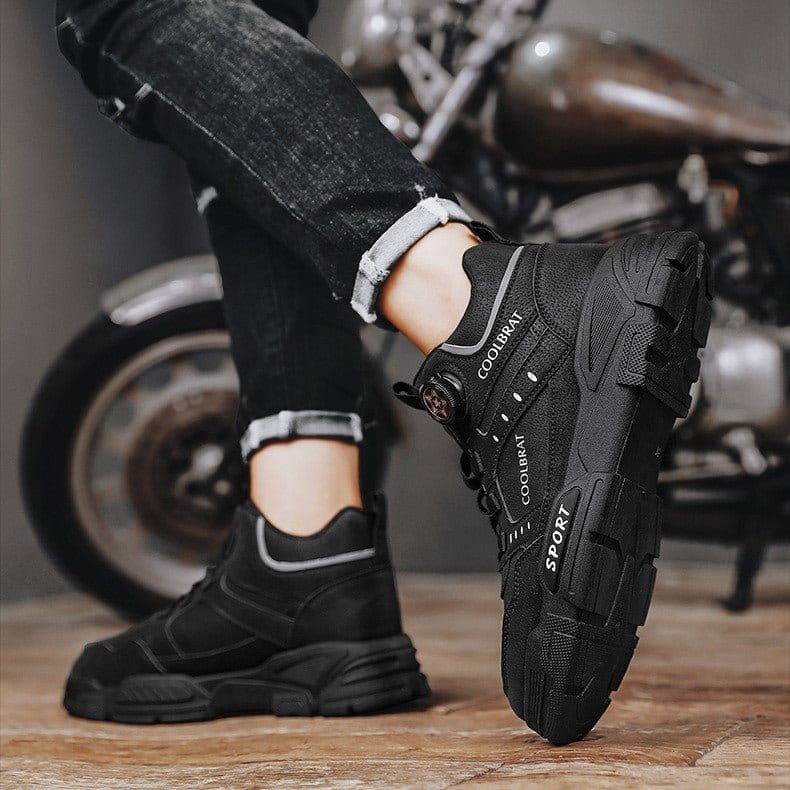 Men’s Tactical Safety Shoes Steel Toe Slip Resistant Work Sneakers