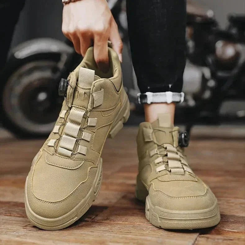 Men’s Tactical Safety Shoes Steel Toe Slip Resistant Work Sneakers