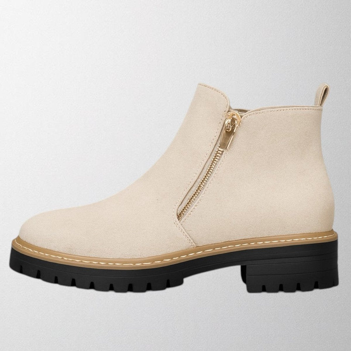 Women's Suede Side-Zip Chunky-Sole Ankle Boots