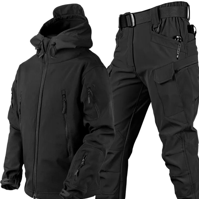 Men’s Tactical Jacket and Cargo Pants Set Outdoor Utility Outfit